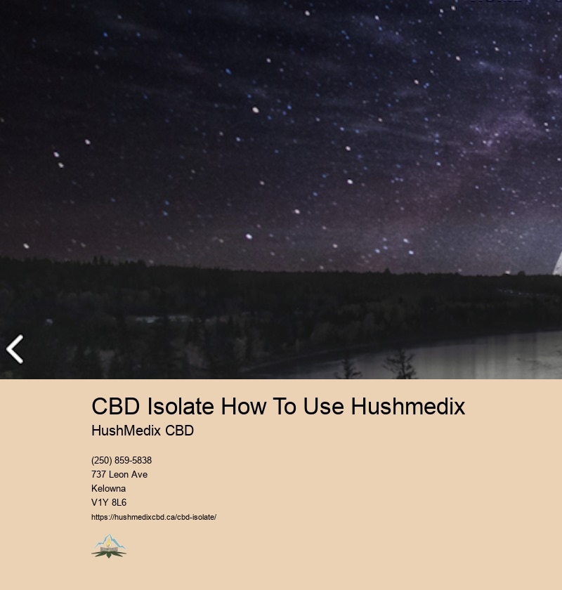 CBD Isolate How To Use Hushmedix