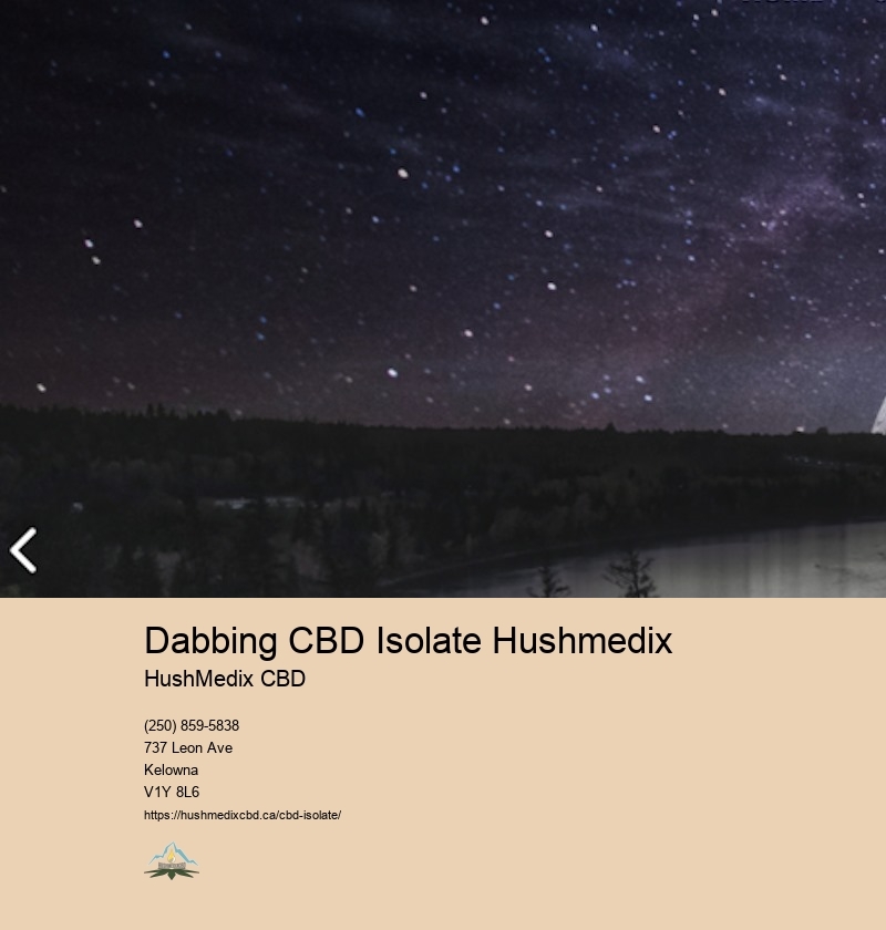 Dabbing CBD Isolate Hushmedix