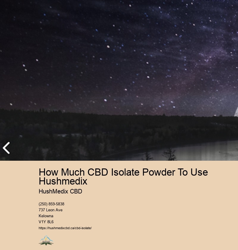 How Much CBD Isolate Powder To Use Hushmedix