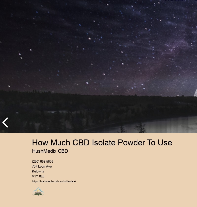 How Much CBD Isolate Powder To Use